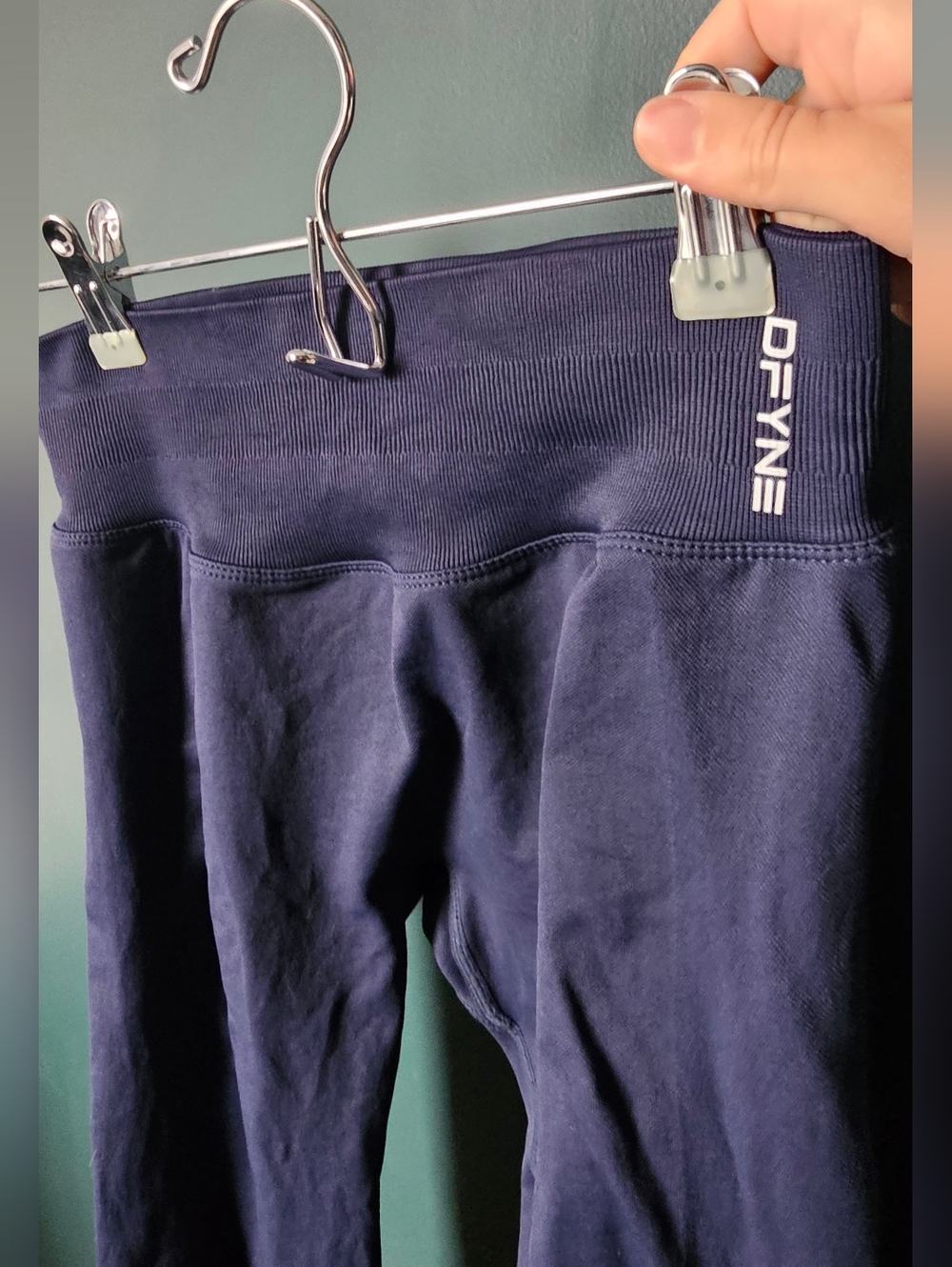 DFYNE Women’s High-Waist Navy Leggings